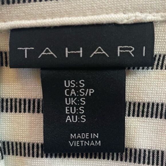 Tahari Striped Blue White Blazer size Small - Picture 3 of 4